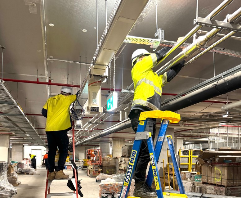 Installation of EV charging busduct