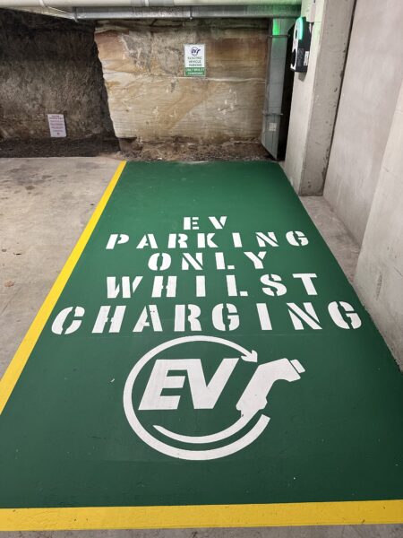 EV Charging car space line marking services